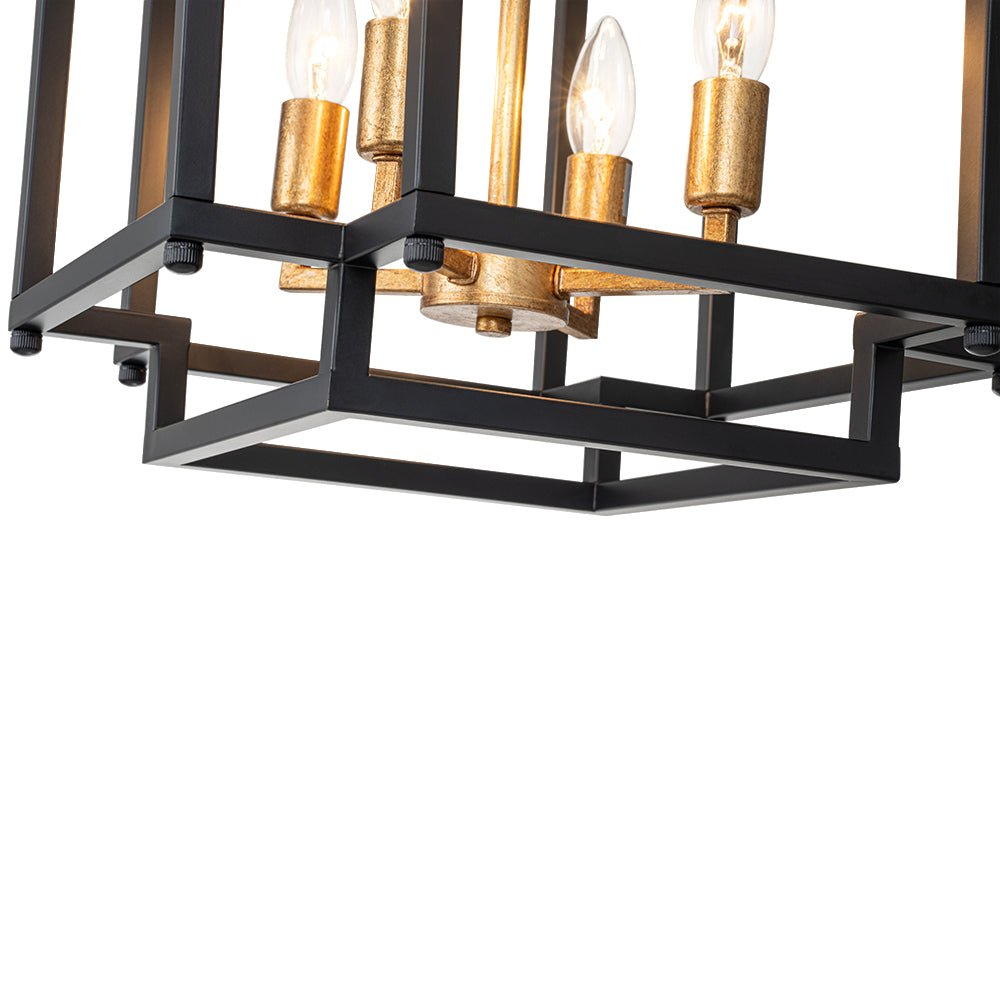 Glorunix Candle Style MetalSemi Flush Ceiling Light