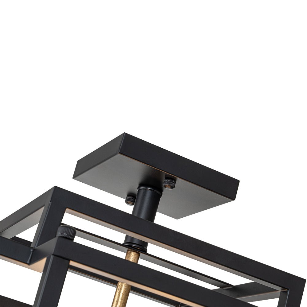 Glorunix Candle Style MetalSemi Flush Ceiling Light