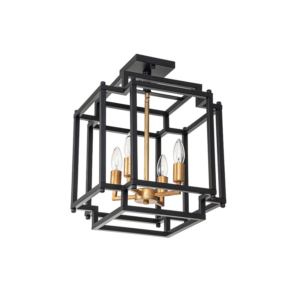 Glorunix Candle Style MetalSemi Flush Ceiling Light