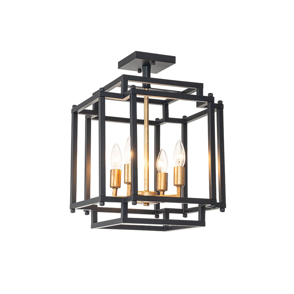 Glorunix Candle Style MetalSemi Flush Ceiling Light