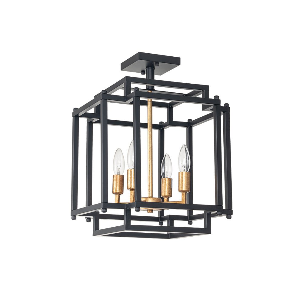 Glorunix Candle Style MetalSemi Flush Ceiling Light