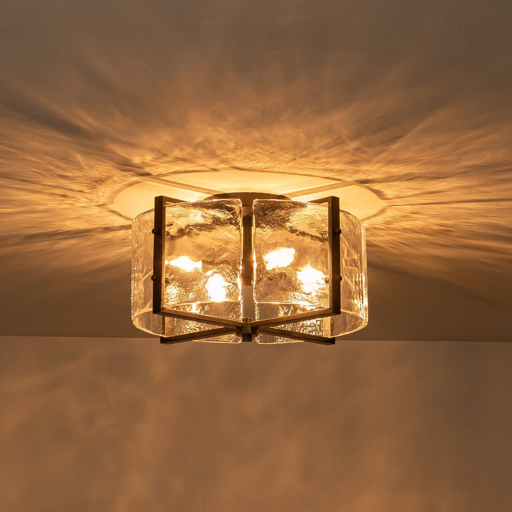 Blikulix Contemporary Glass Flush Mount Ceiling Light