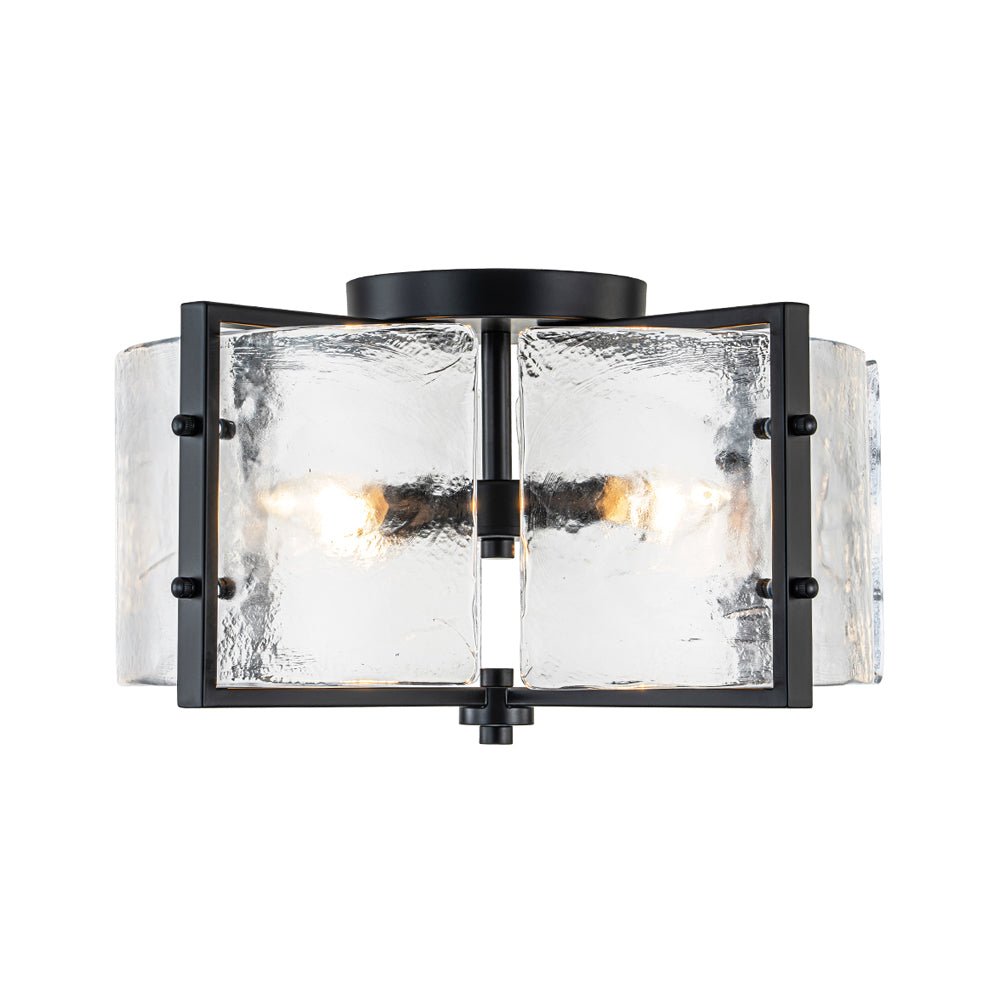 Blikulix Contemporary Glass Flush Mount Ceiling Light