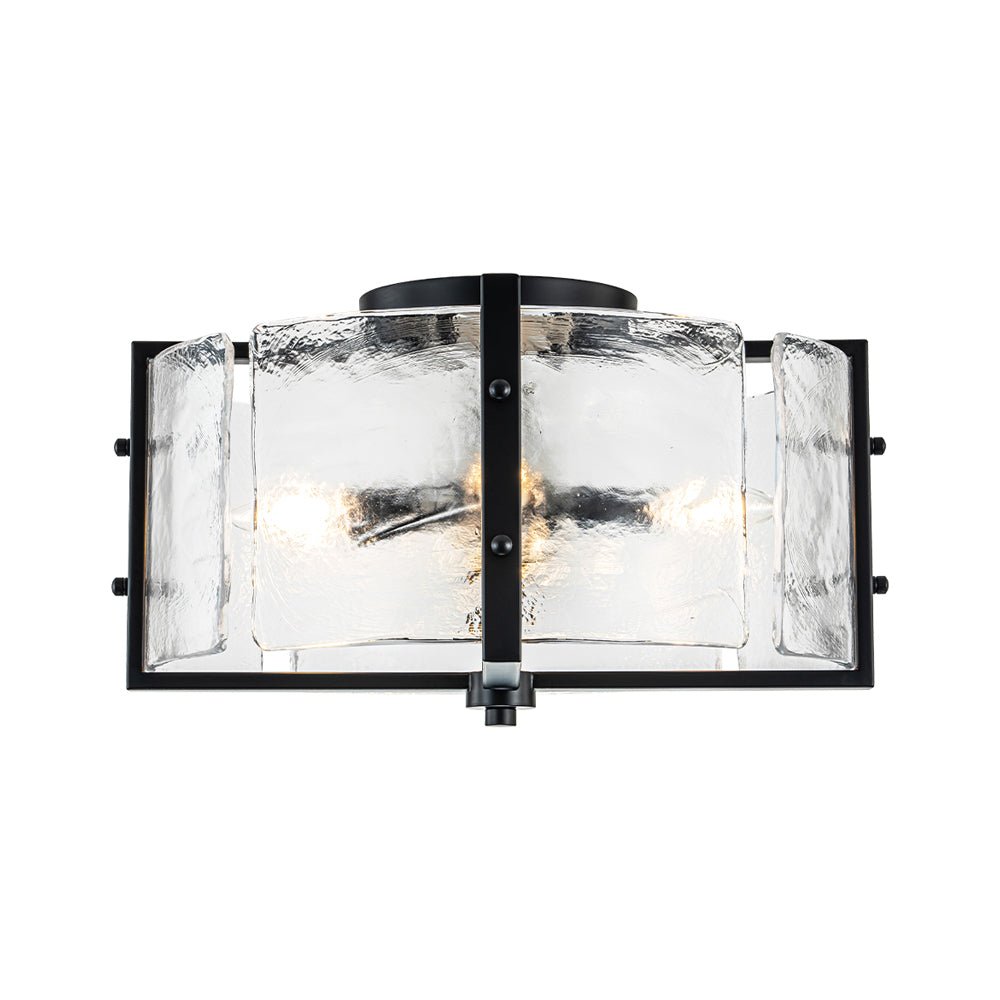 Blikulix Contemporary Glass Flush Mount Ceiling Light