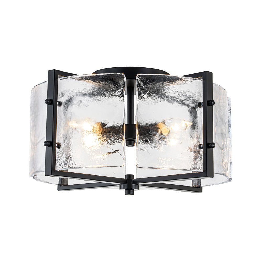 Blikulix Contemporary Glass Flush Mount Ceiling Light