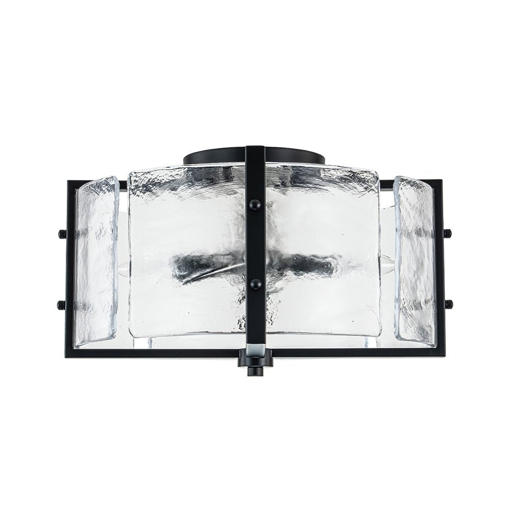 Blikulix Contemporary Glass Flush Mount Ceiling Light