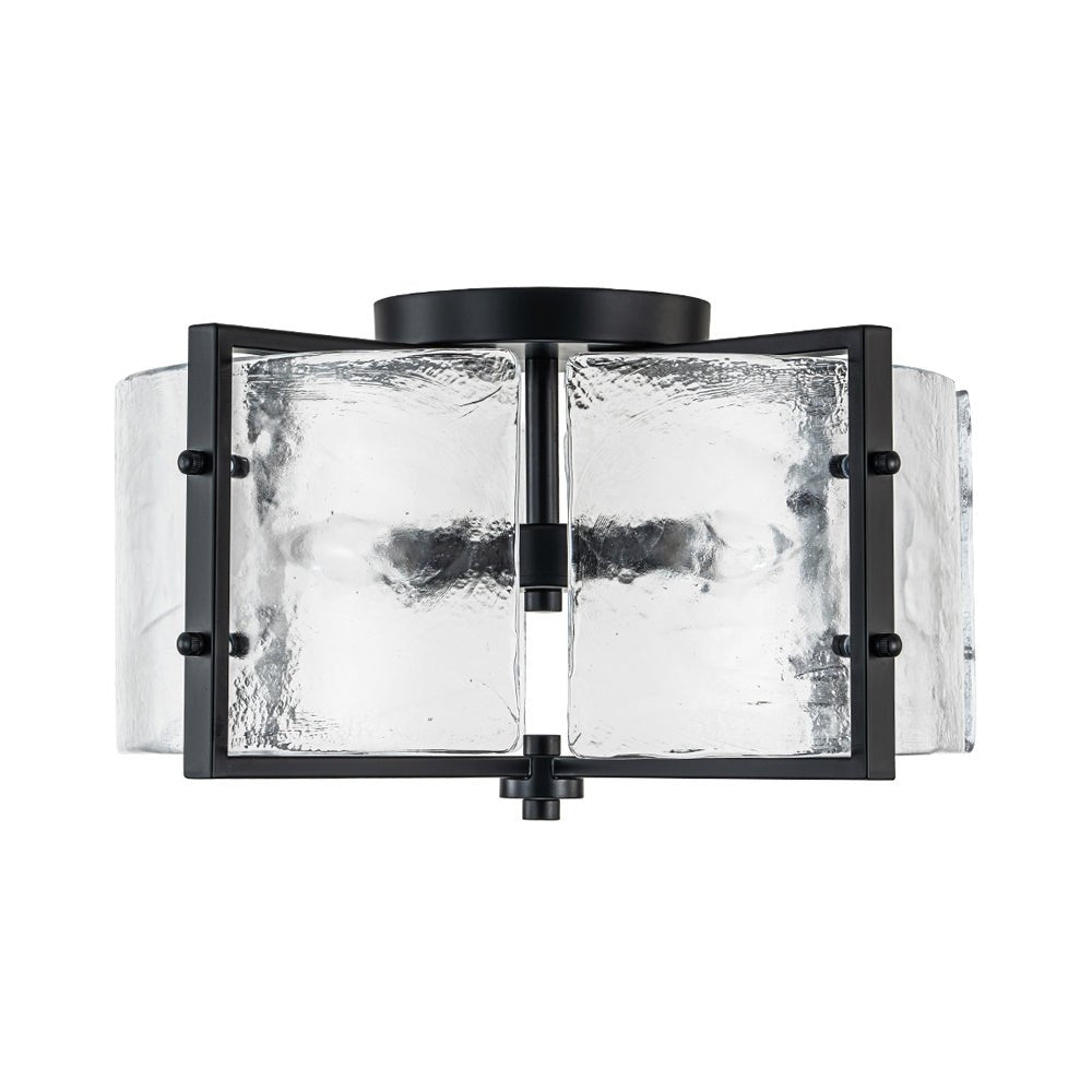 Blikulix Contemporary Glass Flush Mount Ceiling Light