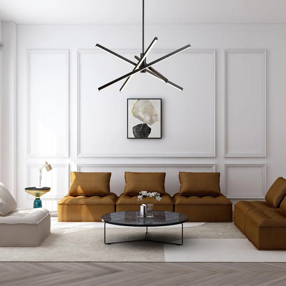 Sifulix LED Minimalist Sputnik Metal Chandelier