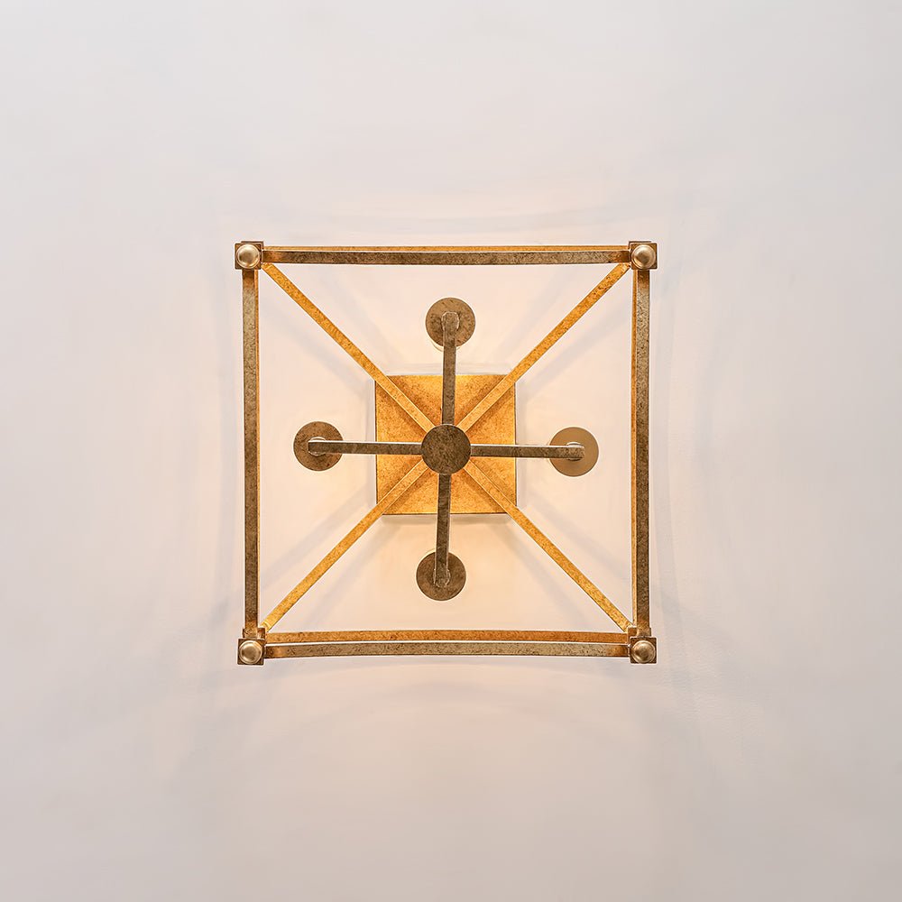 Luston Antique Candle Style Metal Semi Flush Ceiling Light