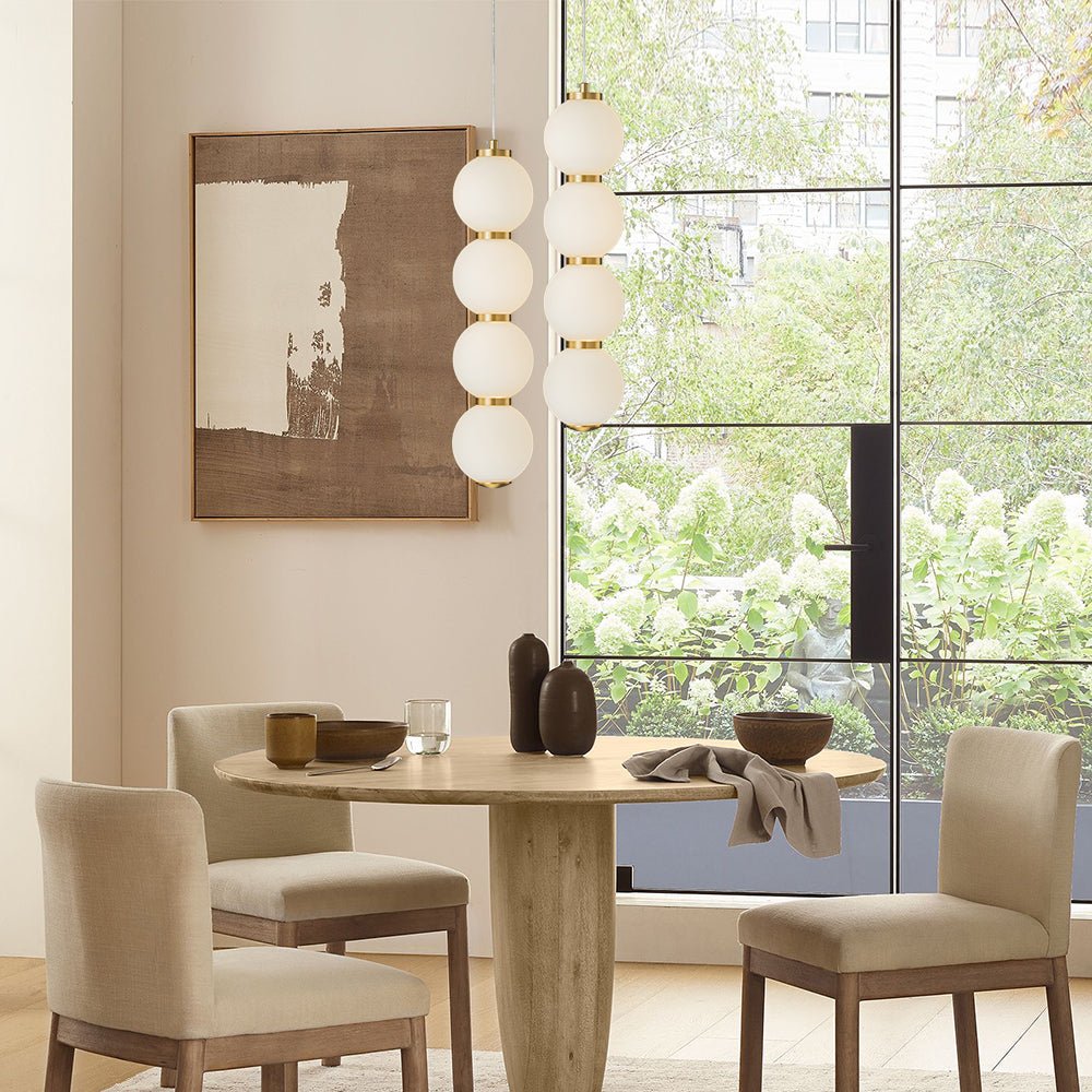 Alvuva LED Frosted Strand Glass Globe Pendant Light