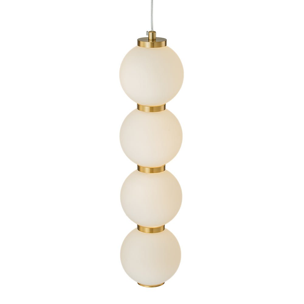 Alvuva LED Frosted Strand Glass Globe Pendant Light