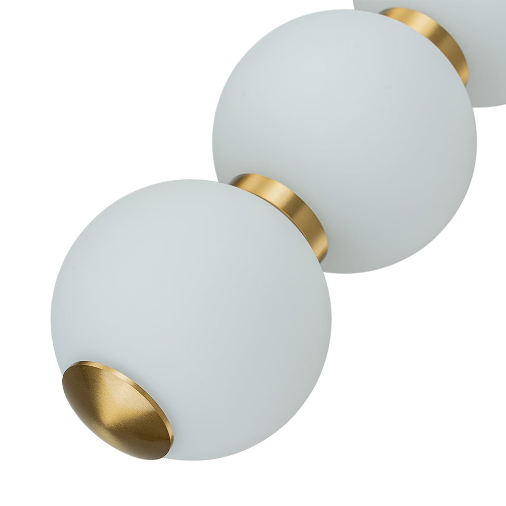 Alvuva LED Frosted Strand Glass Globe Pendant Light