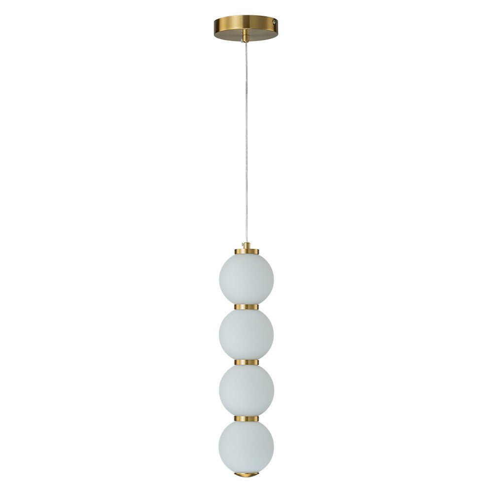 Alvuva LED Frosted Strand Glass Globe Pendant Light