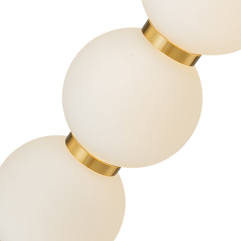 Alvuva LED Frosted Strand Glass Globe Pendant Light