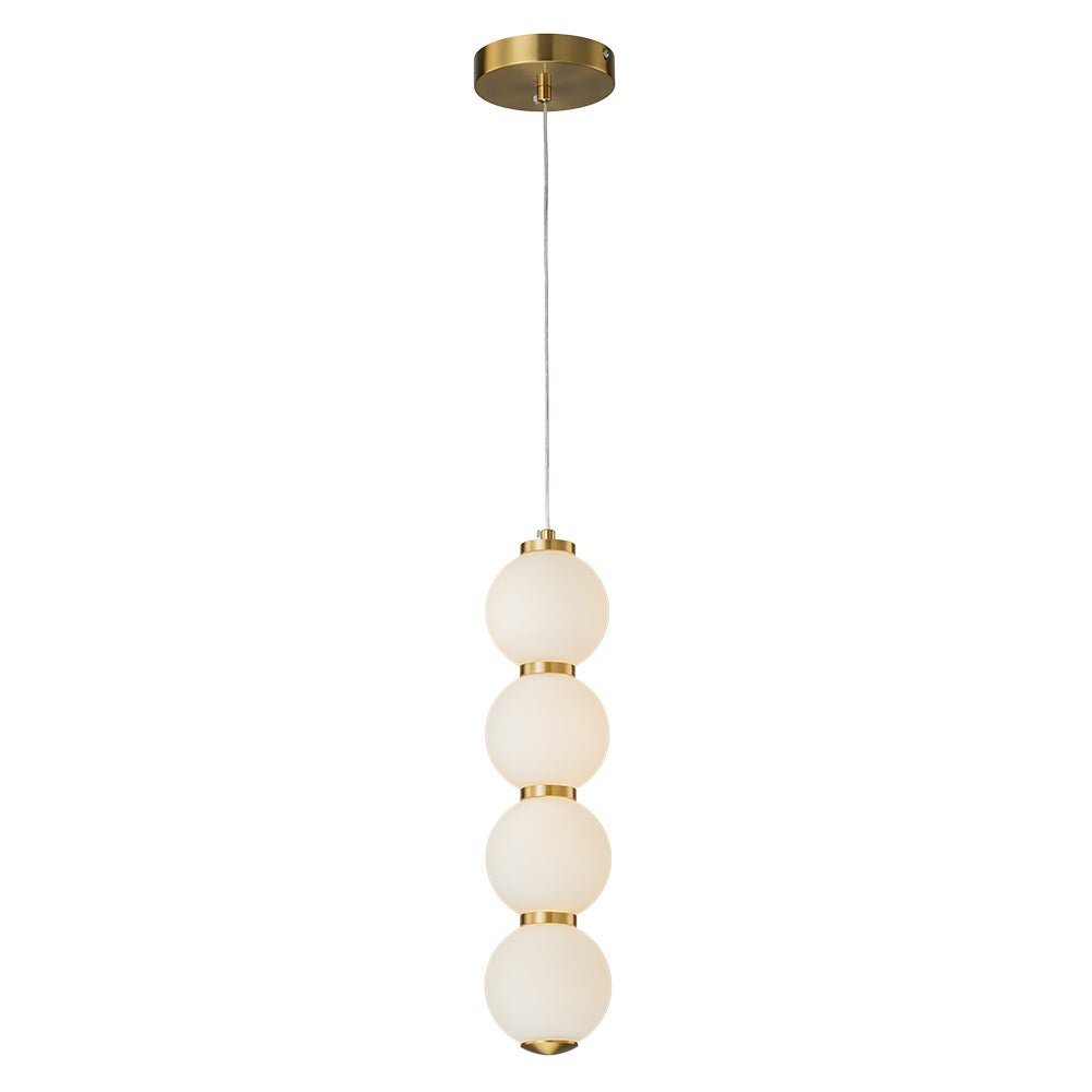 Alvuva LED Frosted Strand Glass Globe Pendant Light