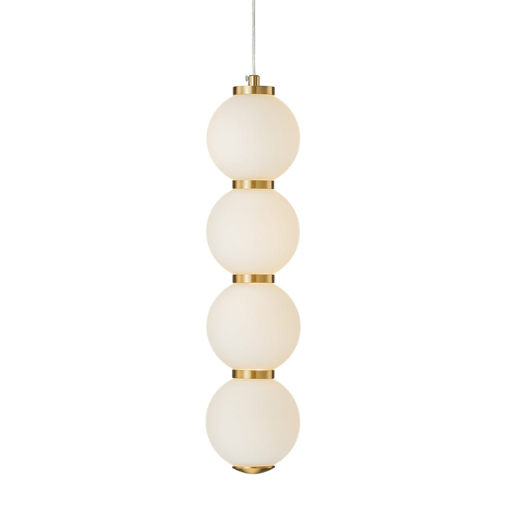 Alvuva LED Frosted Strand Glass Globe Pendant Light