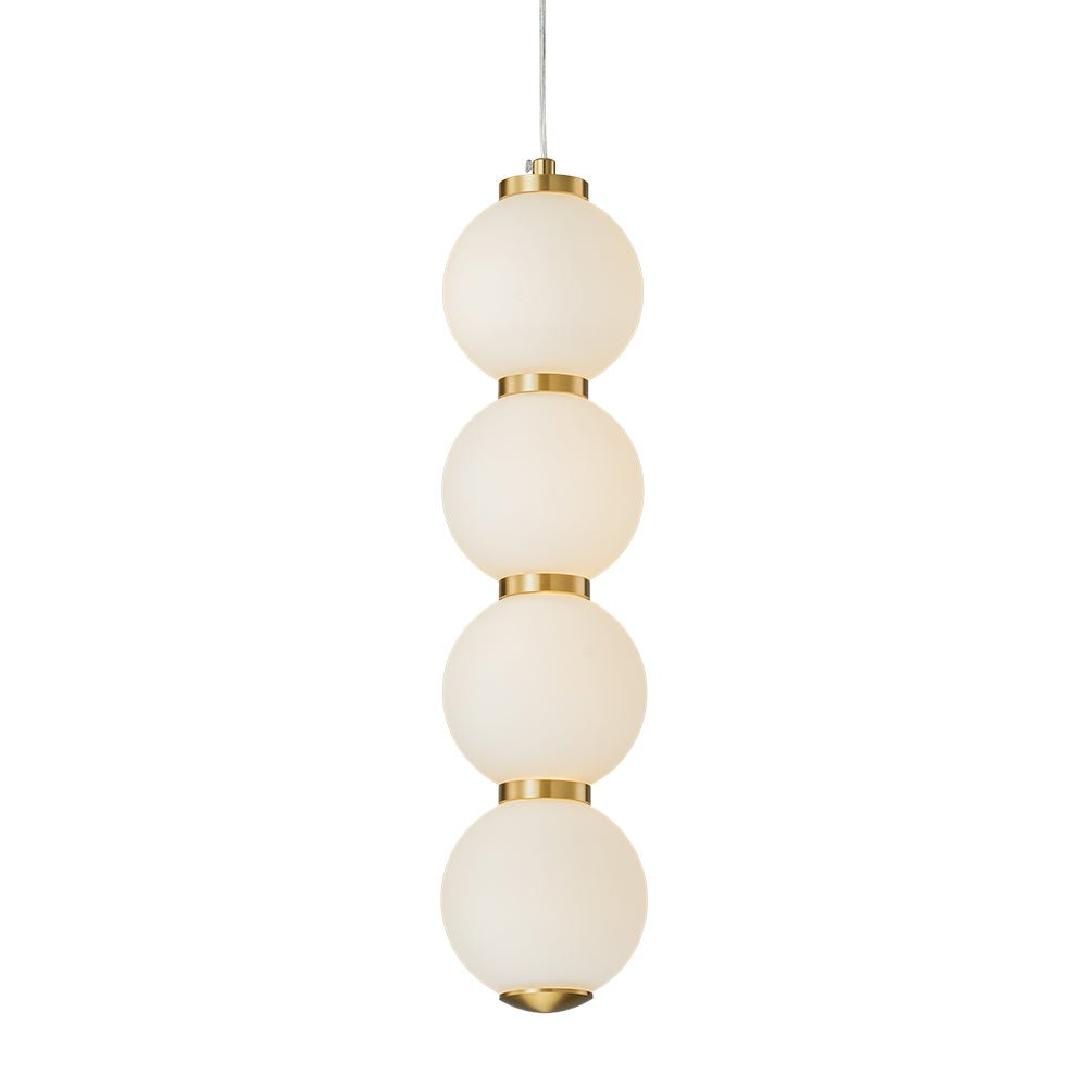 Alvuva LED Frosted Strand Glass Globe Pendant Light