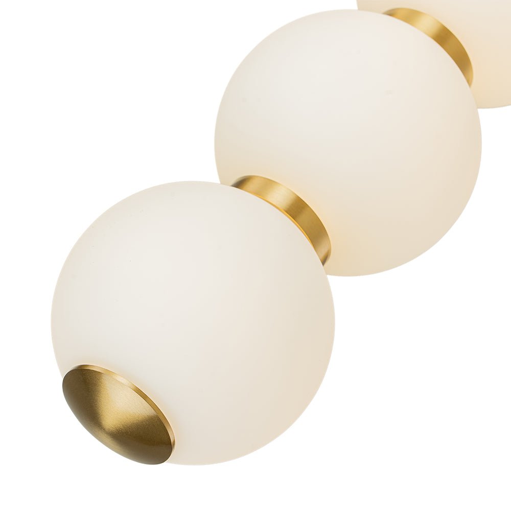 Alvuva LED Frosted Strand Glass Globe Pendant Light