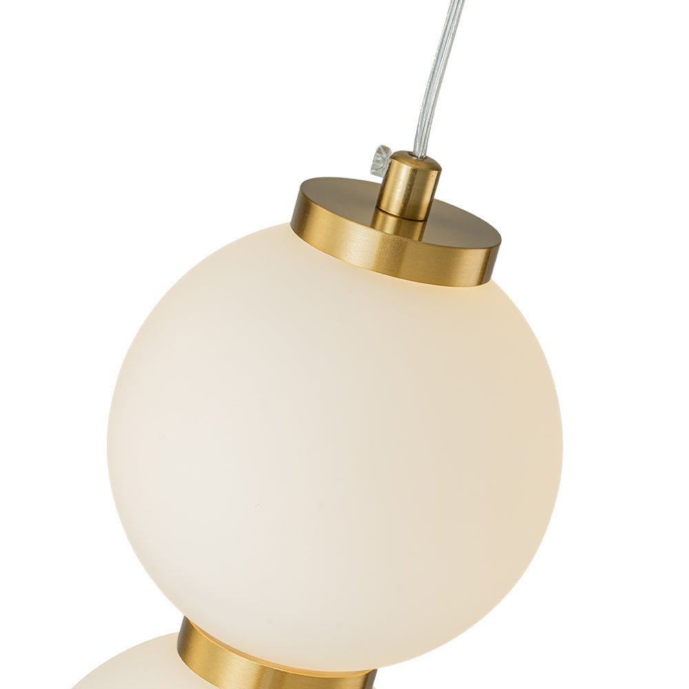 Alvuva LED Frosted Strand Glass Globe Pendant Light