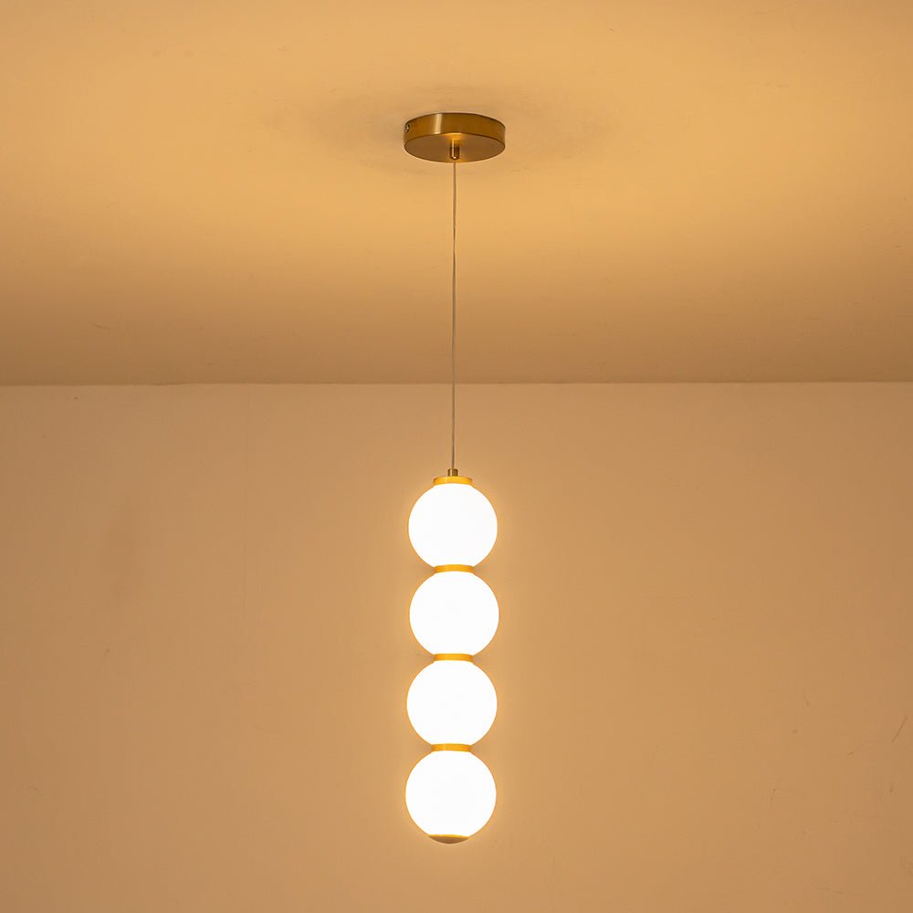 Alvuva LED Frosted Strand Glass Globe Pendant Light