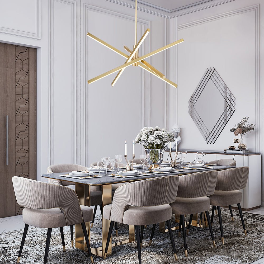 Sifulix LED Minimalist Sputnik Metal Chandelier