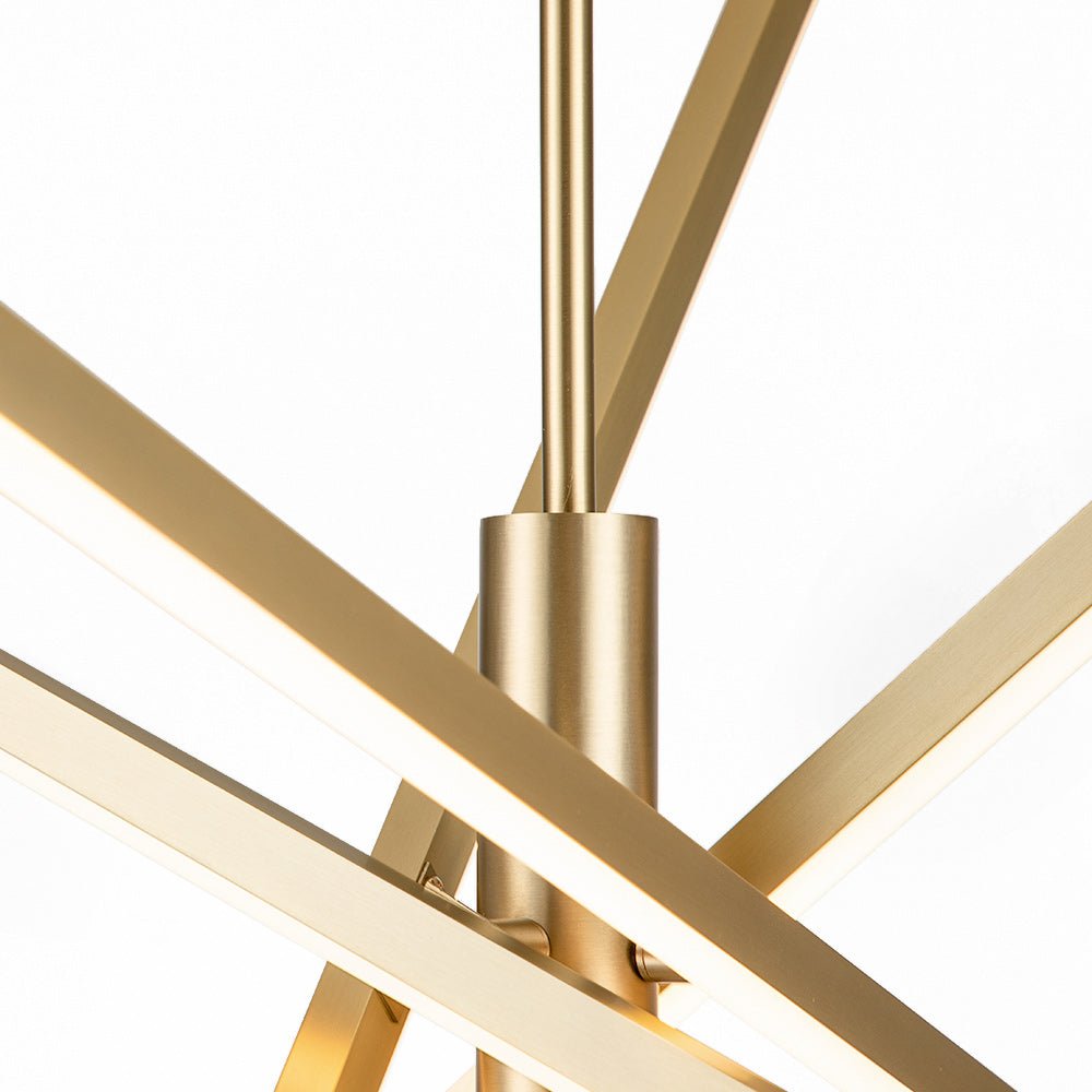 Sifulix LED Minimalist Sputnik Metal Chandelier