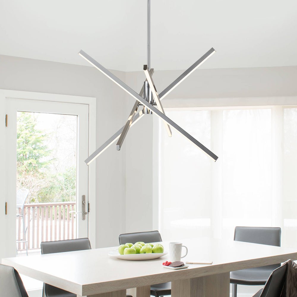 Sifulix LED Minimalist Sputnik Metal Chandelier