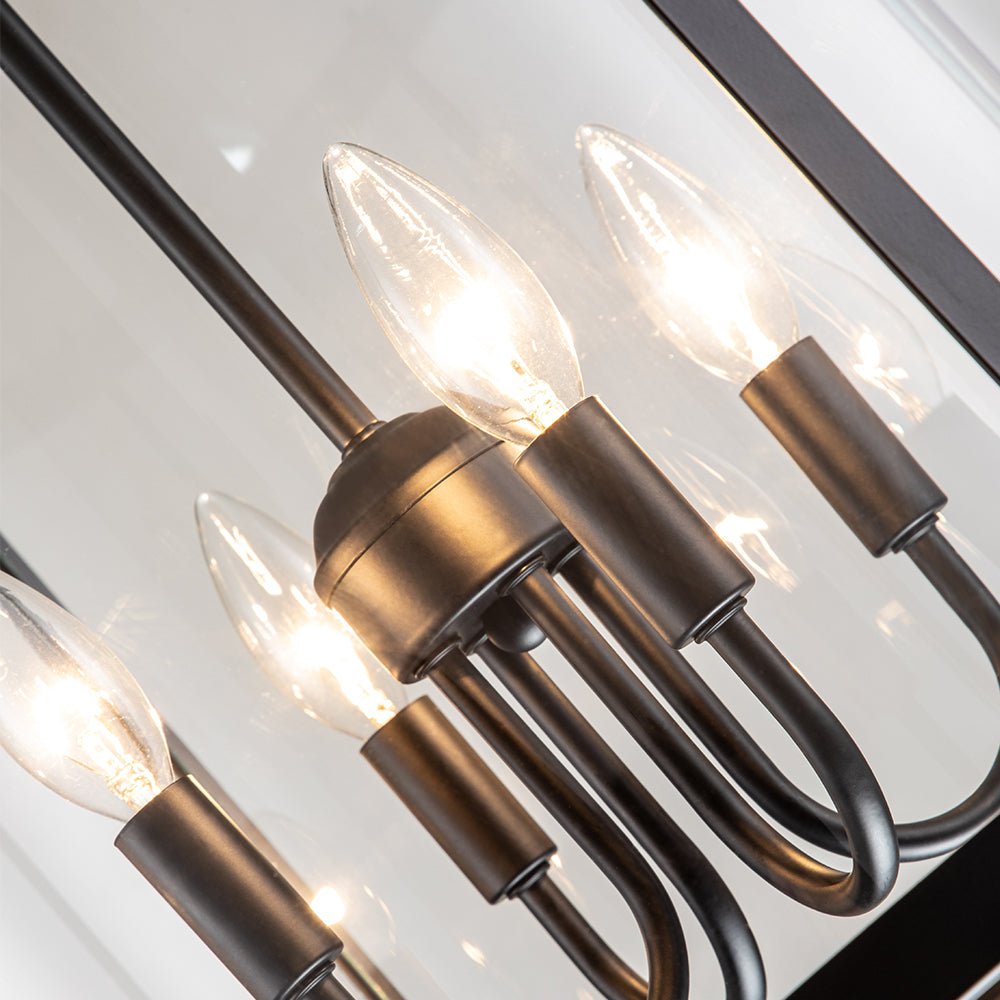 Elvera Industrial Glass Cylinder Pendant Light