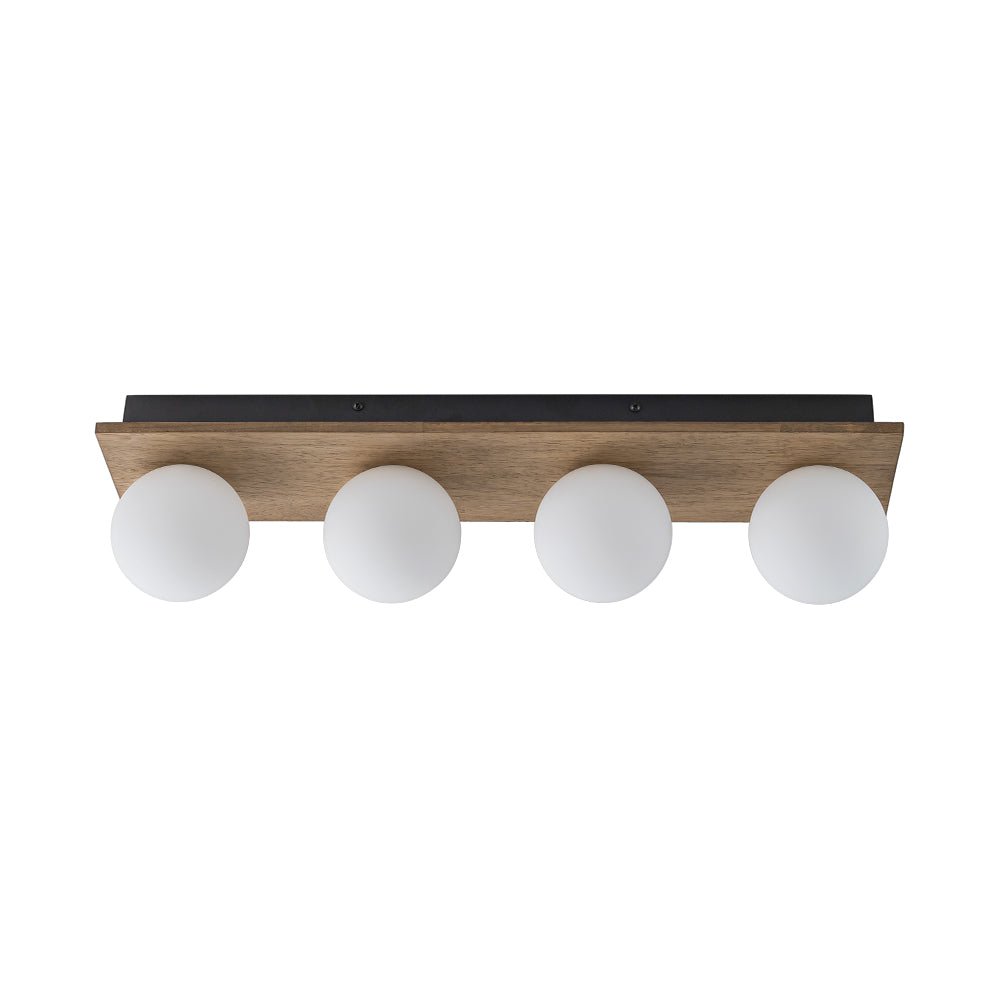 Gloruvyx Linear Opal Glass Semi Flush Mount / Wall Light