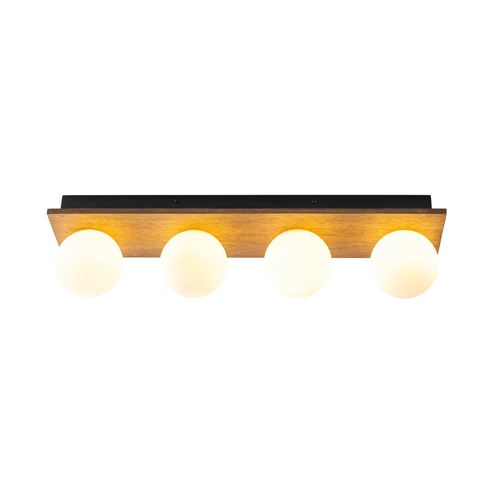 Gloruvyx Linear Opal Glass Semi Flush Mount / Wall Light