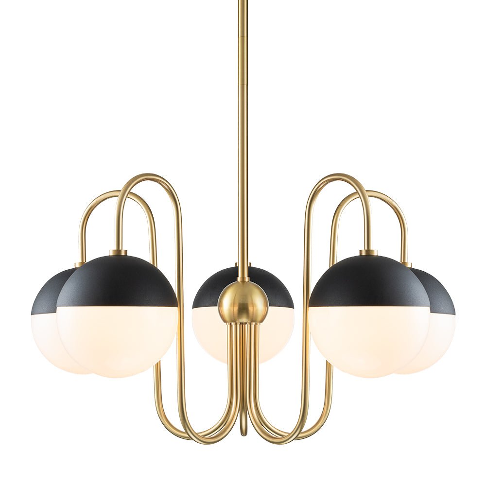 Varma Milky Modern Glass Chandelier
