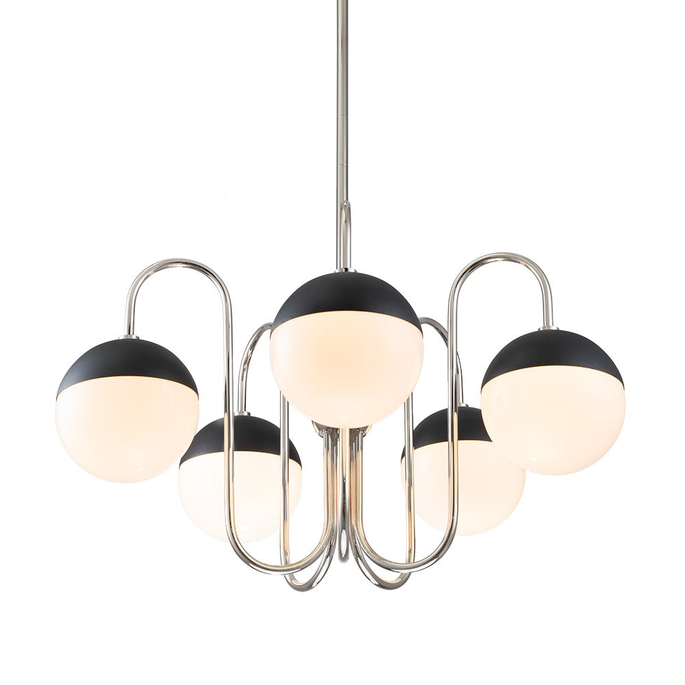 Varma Milky Modern Glass Chandelier