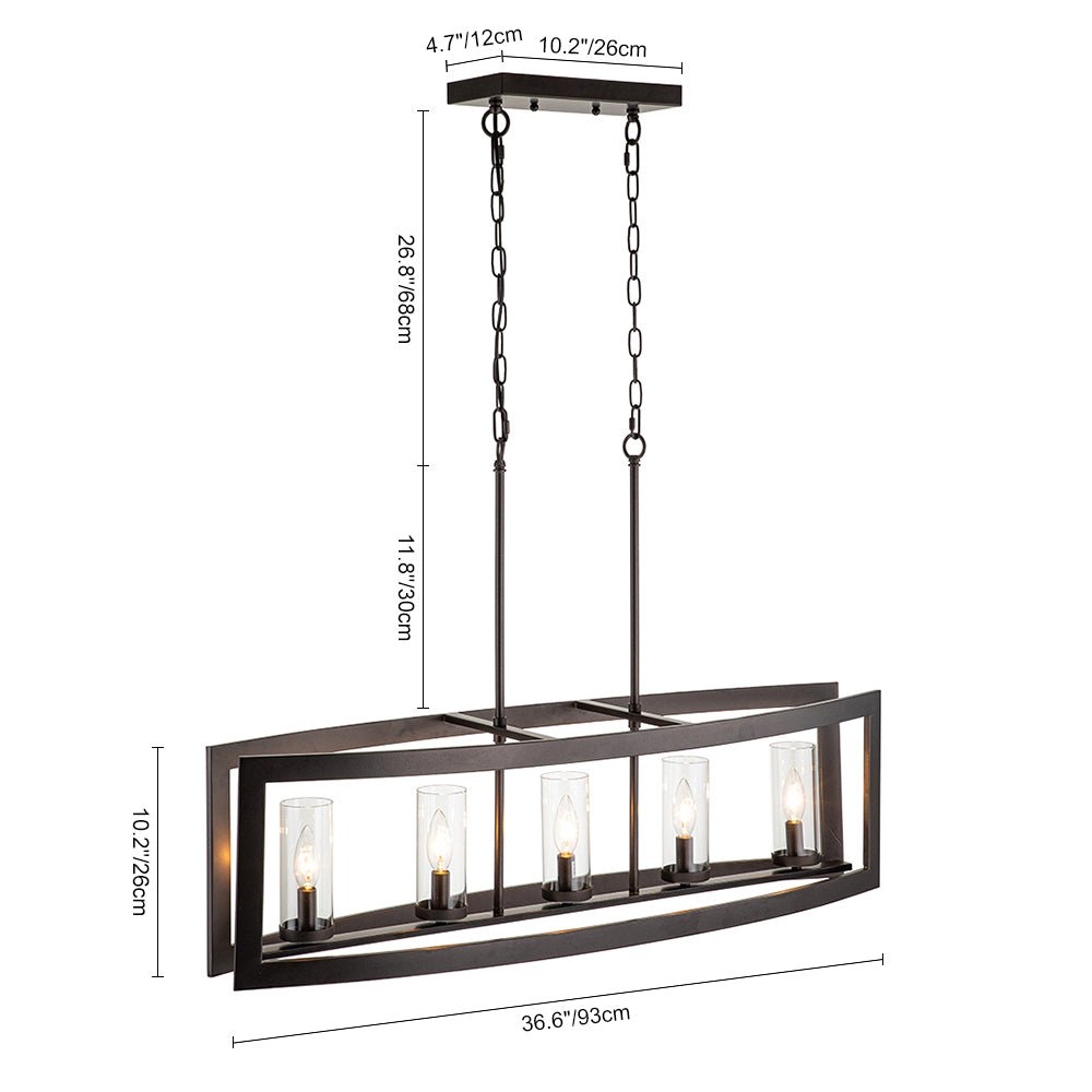 Astala Industrial Metal Chandelier