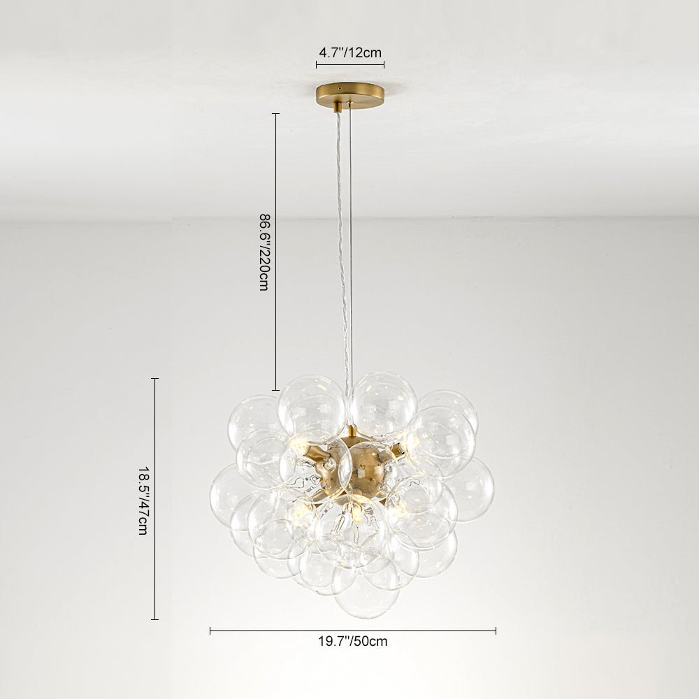 Fljotun Individual Creativity Glass Sphere Chandelier