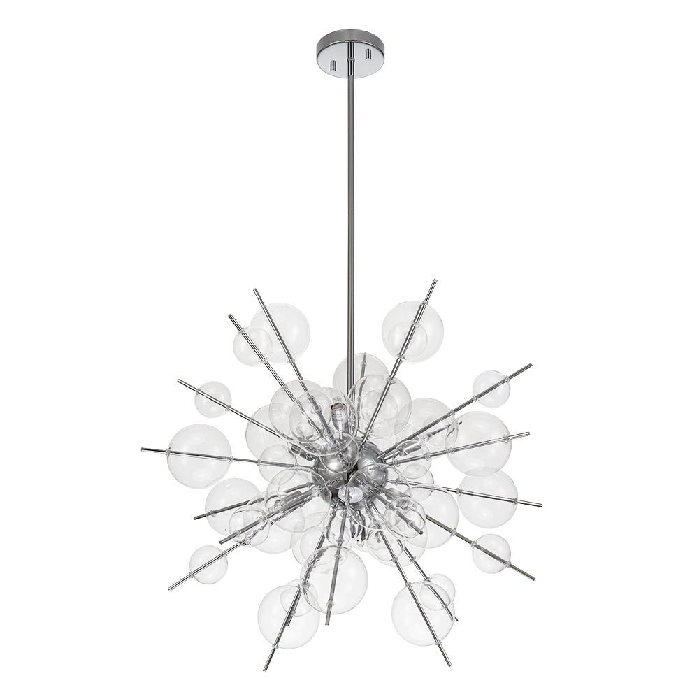 Mjolkunix Globe Bubble Sputnik Sunburst Glass Chandelier