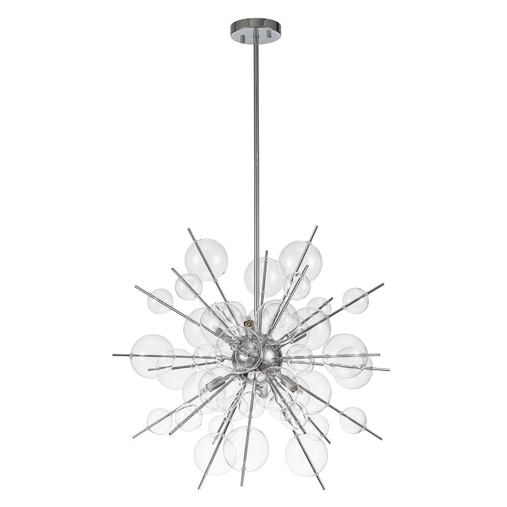 Mjolkunix Globe Bubble Sputnik Sunburst Glass Chandelier