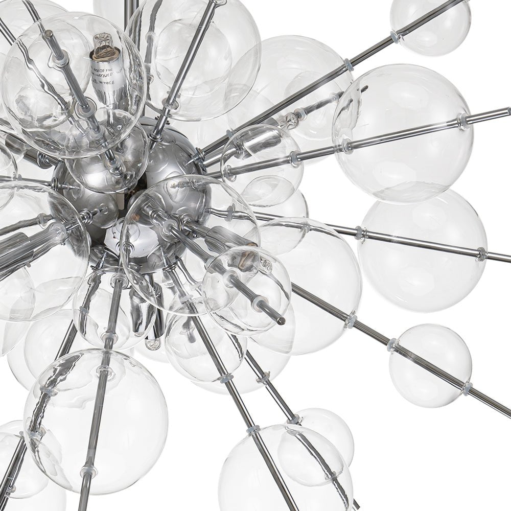 Mjolkunix Globe Bubble Sputnik Sunburst Glass Chandelier