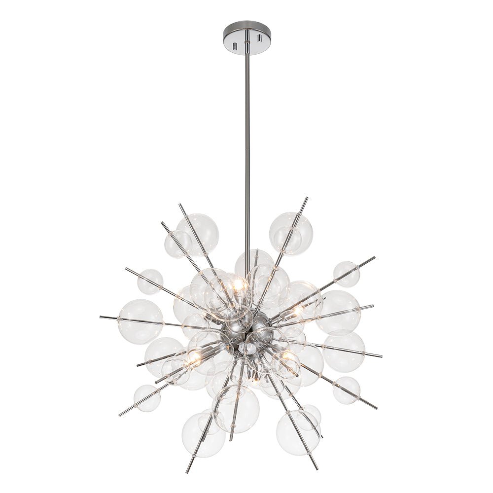 Mjolkunix Globe Bubble Sputnik Sunburst Glass Chandelier