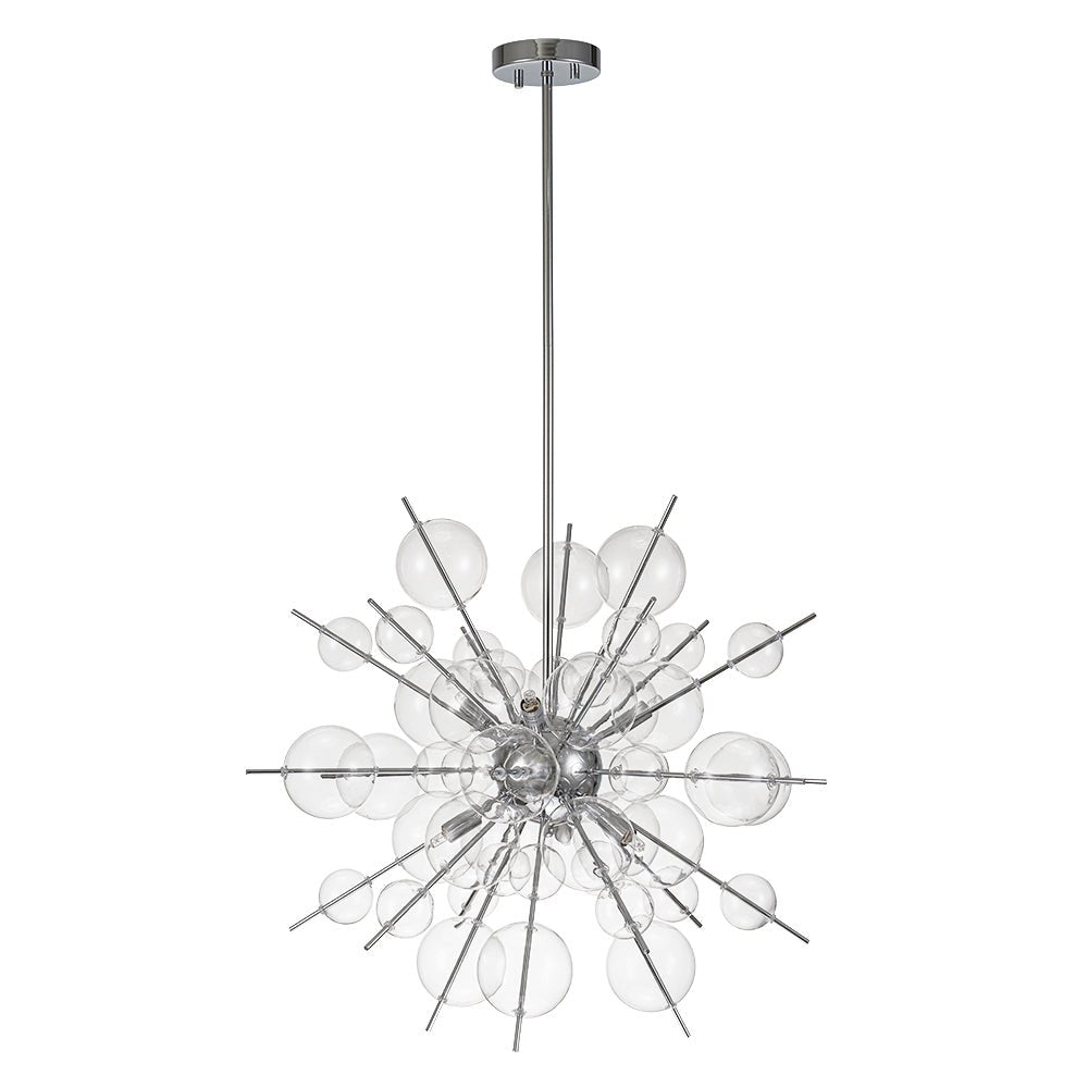 Mjolkunix Globe Bubble Sputnik Sunburst Glass Chandelier