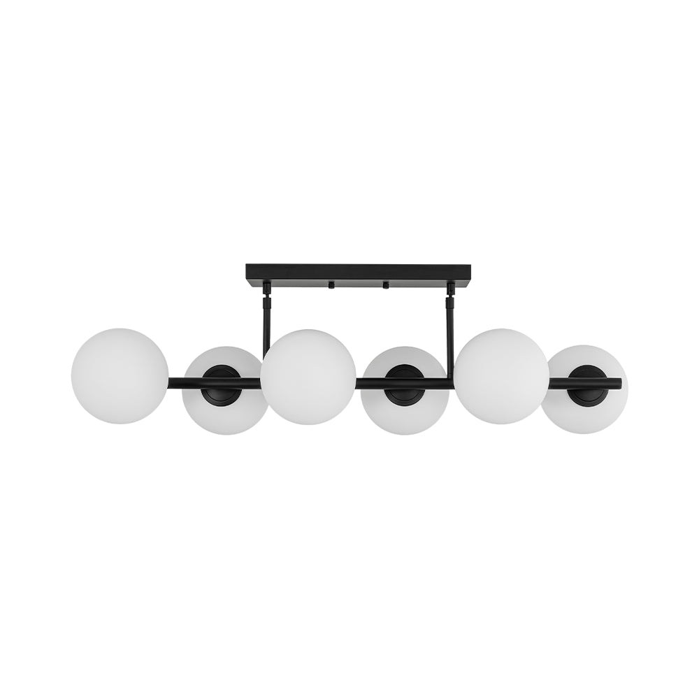 Fljotulix Linear Opal Glass Chandelier