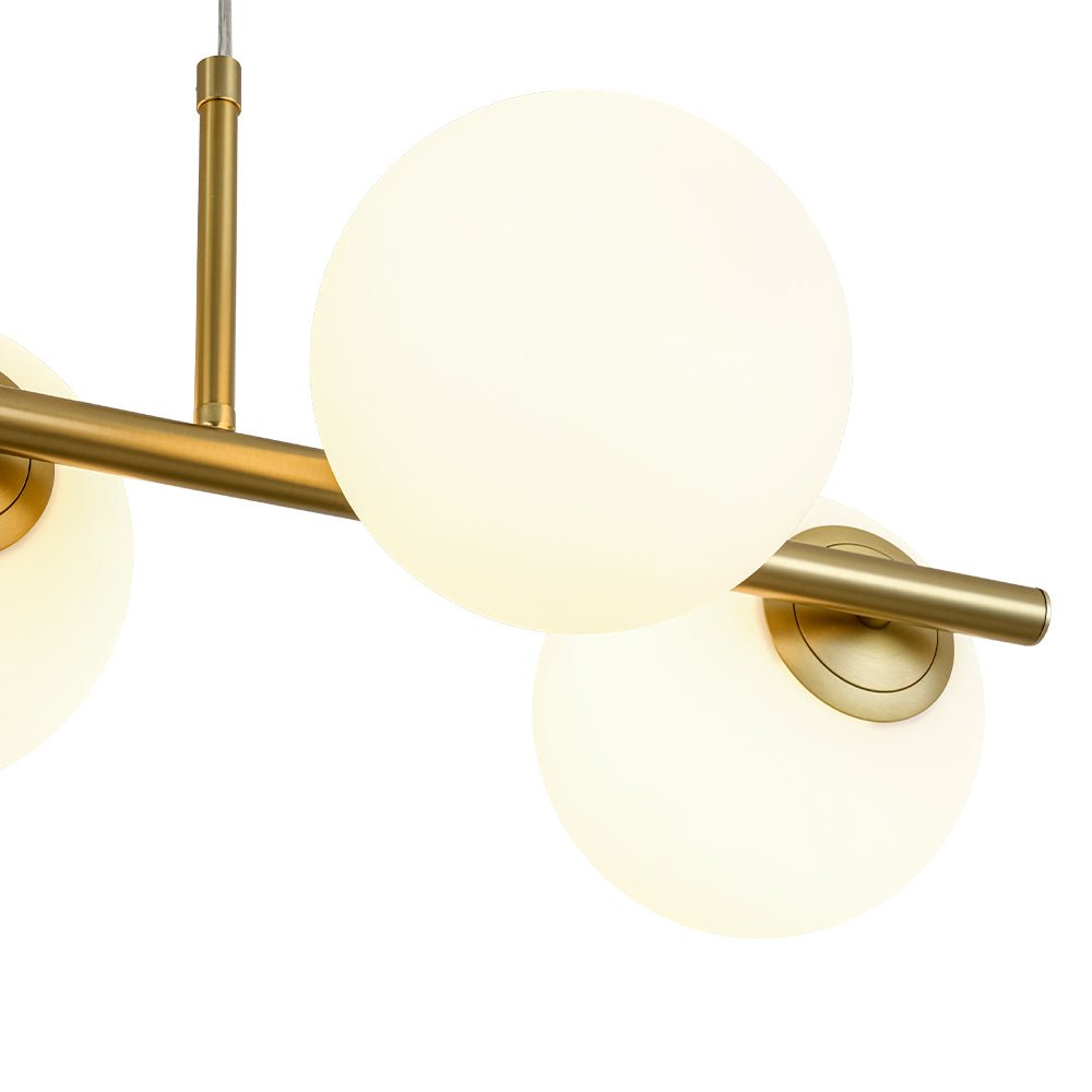 Fljotulix Linear Opal Glass Chandelier