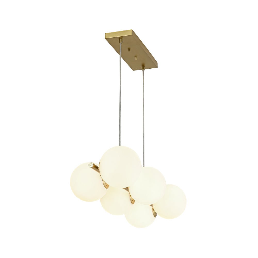 Fljotulix Linear Opal Glass Chandelier