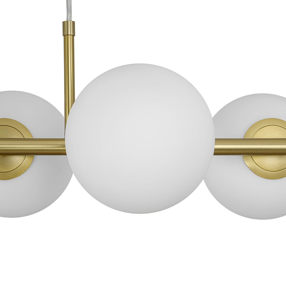 Fljotulix Linear Opal Glass Chandelier