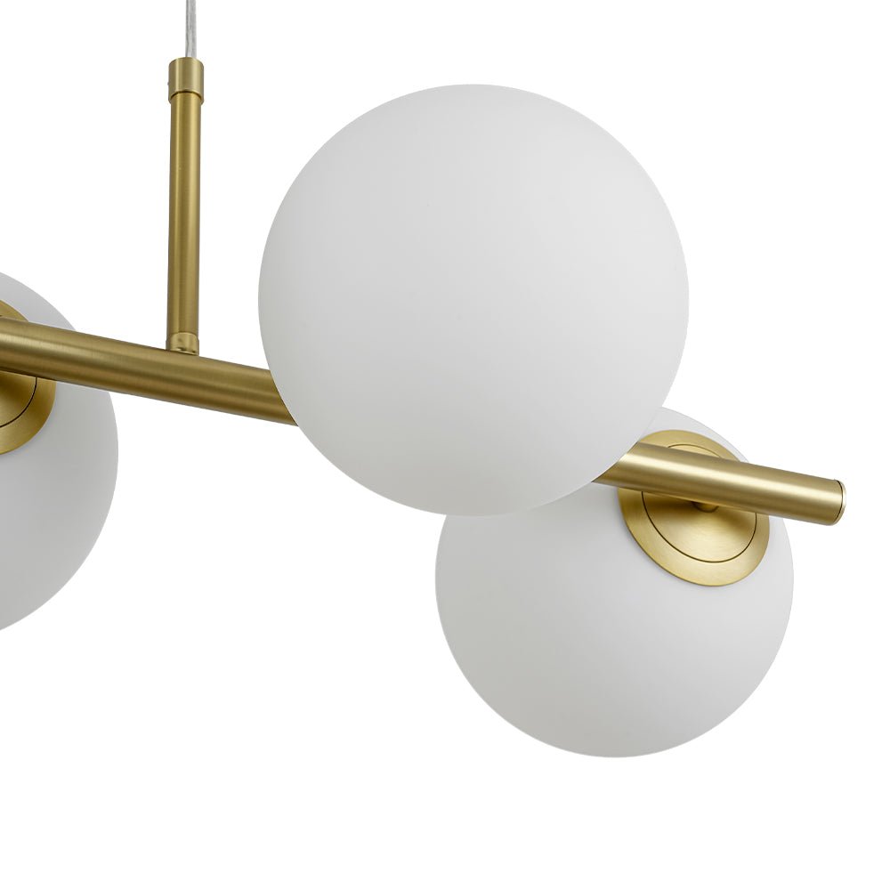 Fljotulix Linear Opal Glass Chandelier