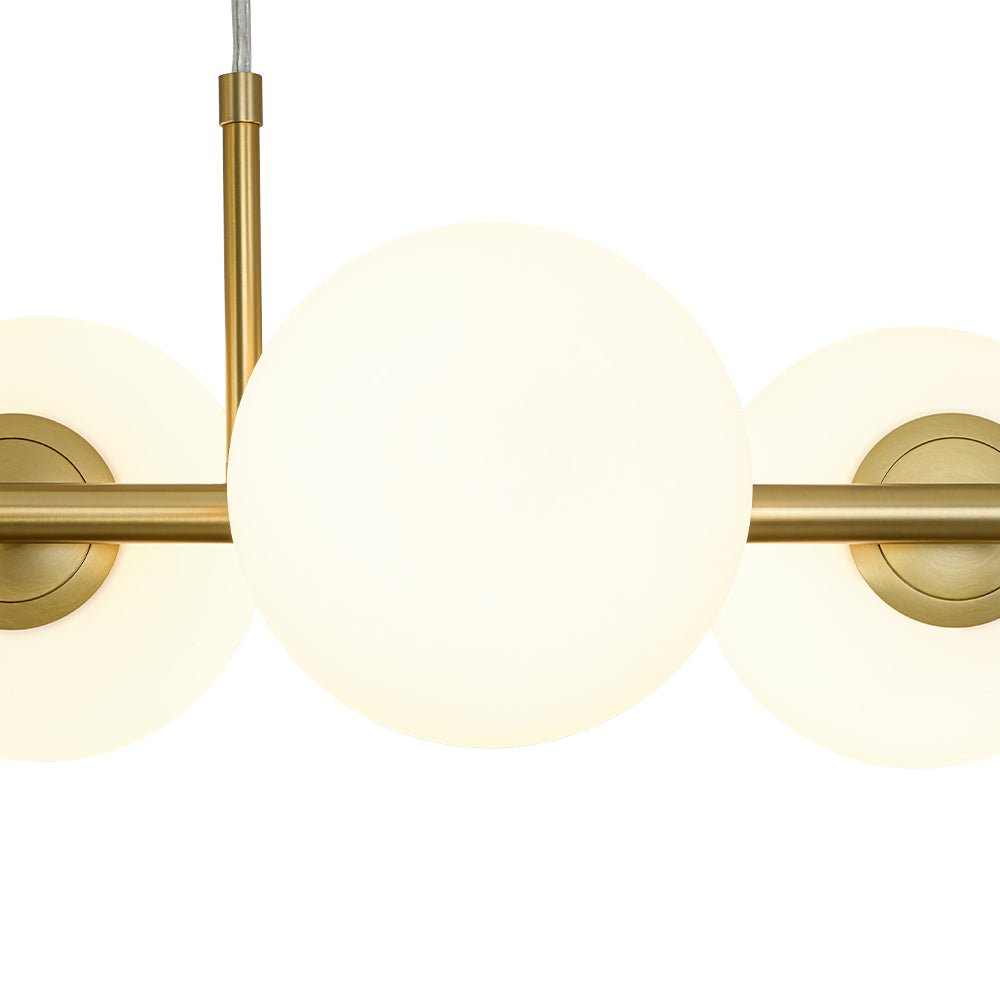 Fljotulix Linear Opal Glass Chandelier