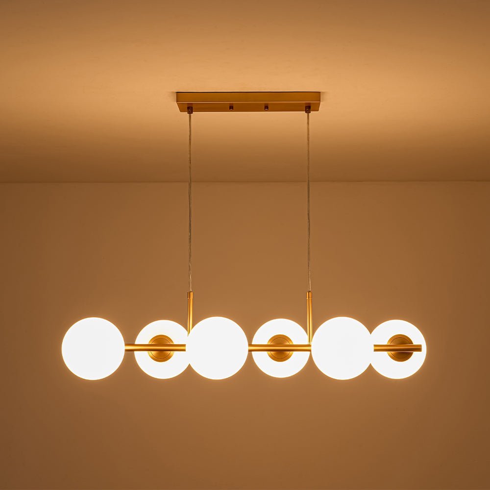 Fljotulix Linear Opal Glass Chandelier