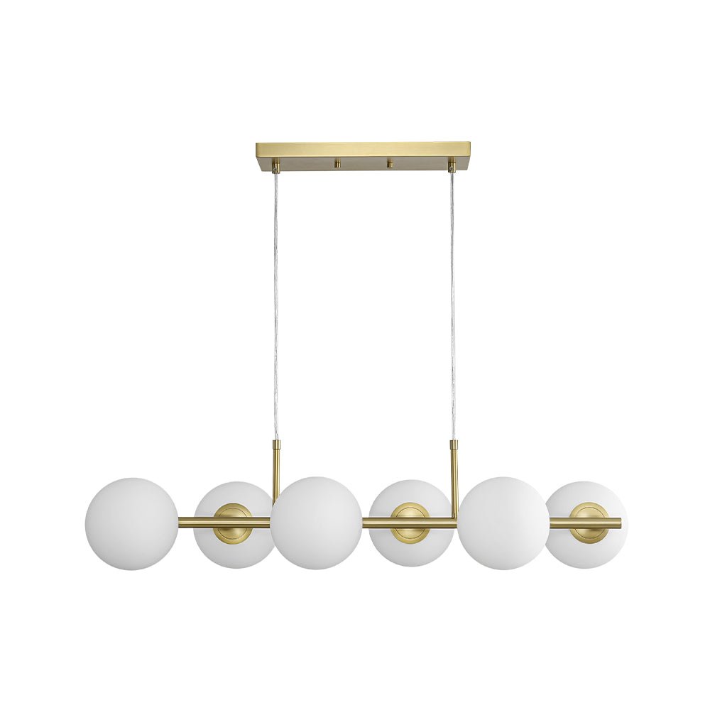 Fljotulix Linear Opal Glass Chandelier
