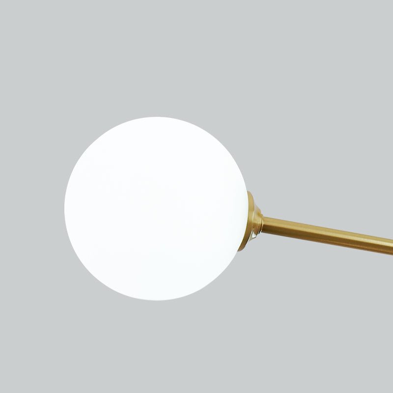 Odin Modern Linear Sputnik Glass Semi Flush Ceiling Light