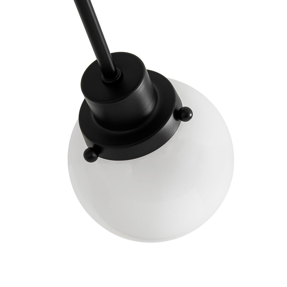 Blikunix Globe Sputnik Opal Glass Semi Flush Mount Ceiling Light