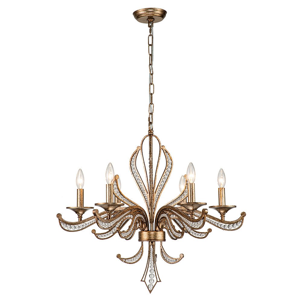 Ossian Vintage Candle Style Metal Chandelier